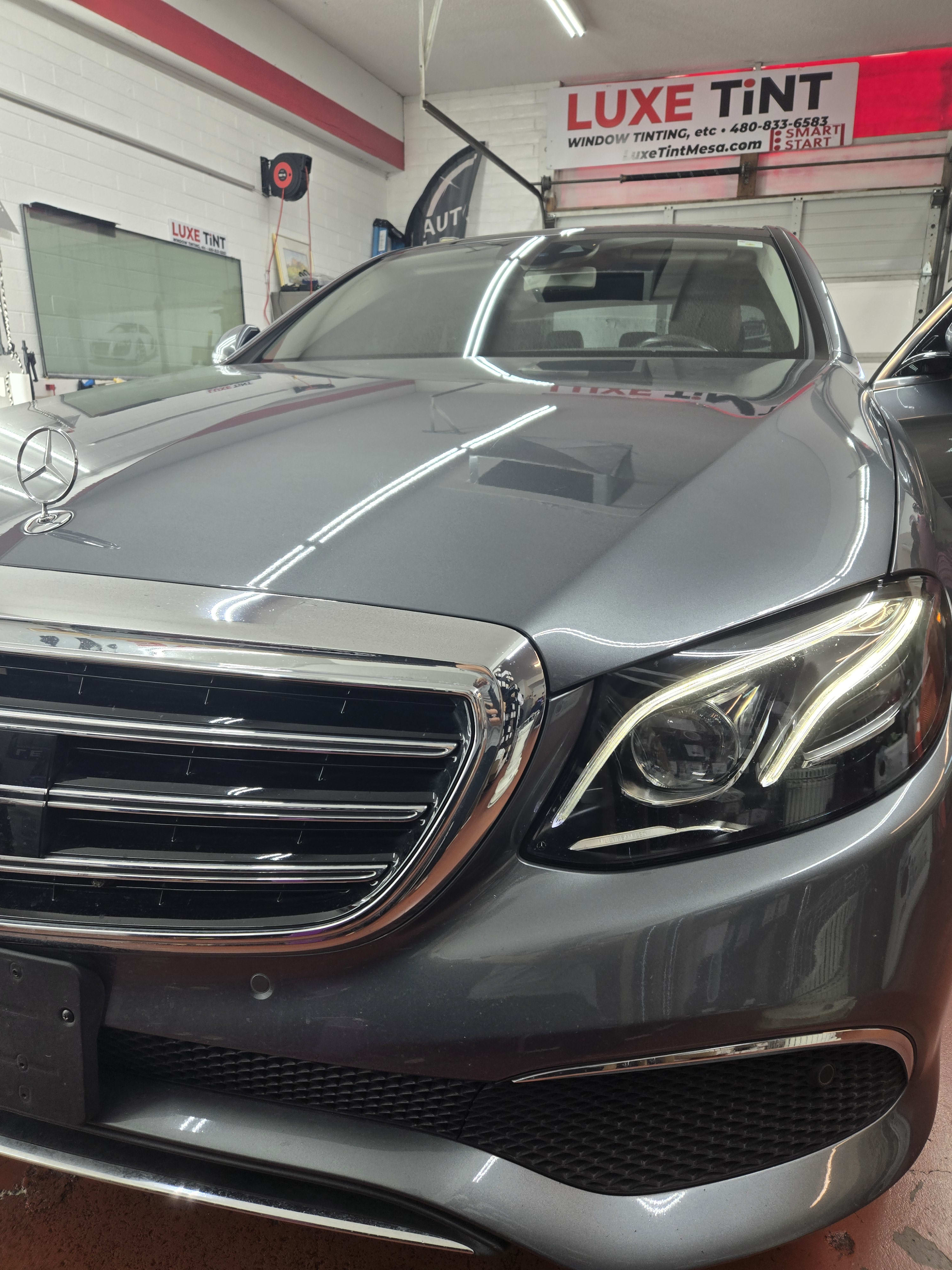 Mercedes E-Class under the LUXE TINT banner