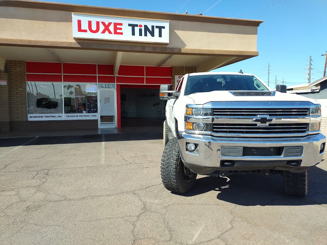 Lifted Silverado at our Mesa storefront